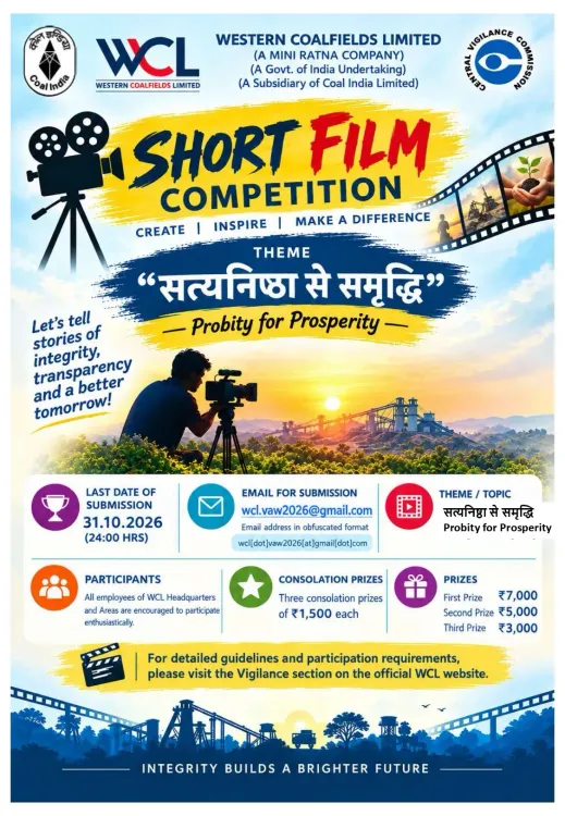 Short Film making competition for Employees of HQ and all Areas of WCL